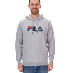 FILA Barumini men's hoodie, hooded sweater, pullover, sweater, cotton sweatshirt gray