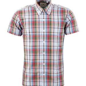 Camisa Relco CK67 de cuadros azules, rojos y blancos. Compra tu camisa Relco en Breakaway