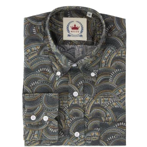 Men's Limited production Grey patterned shirt - LR-8